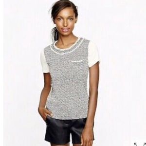 J.Crew Silk Tweed Tee
